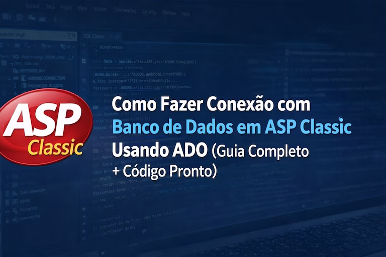 como fazer conexao com banco de dados em asp classic